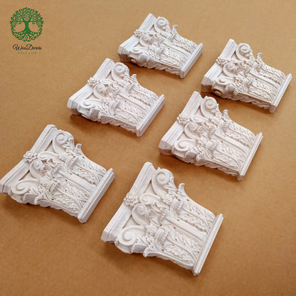 PAIR of Corinthian Capitals For Pilasters, Available in 3 Sizes, Hollow Back