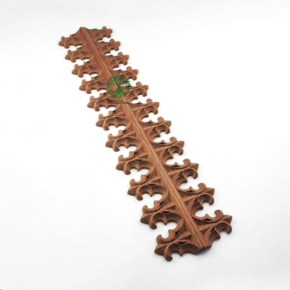 PAIR of Wood Carved Gothic Trims, Furniture Accent, Available from 2" to 5" High, Unfinished