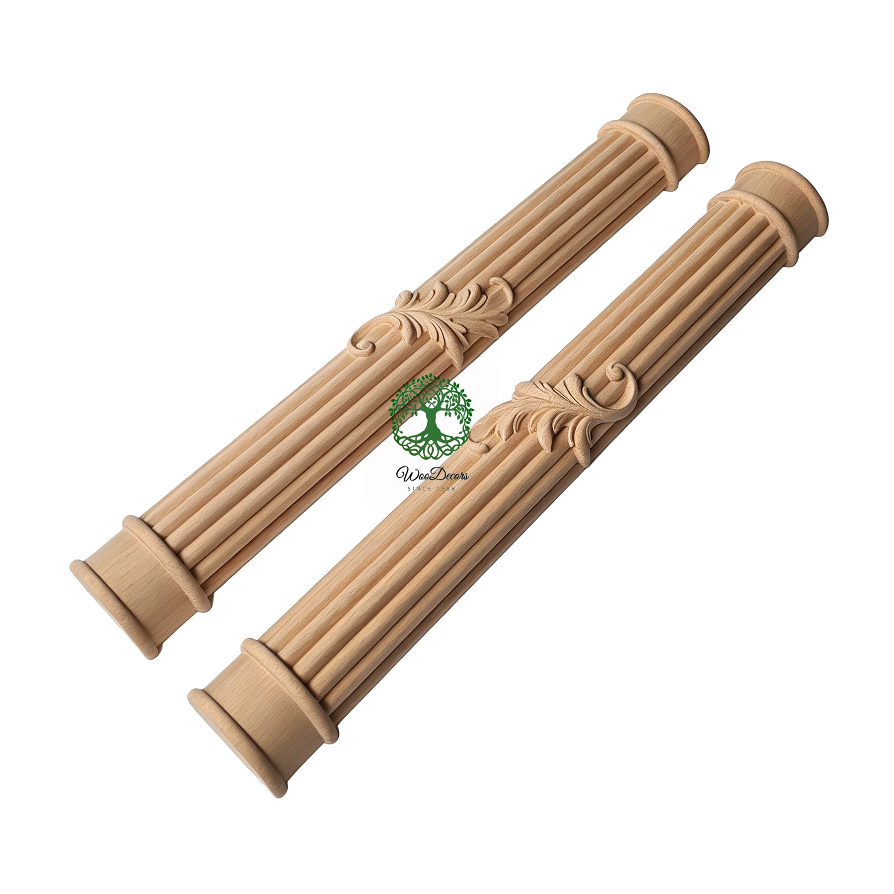 CLM-31 Single Leaf Carved 34-1/2