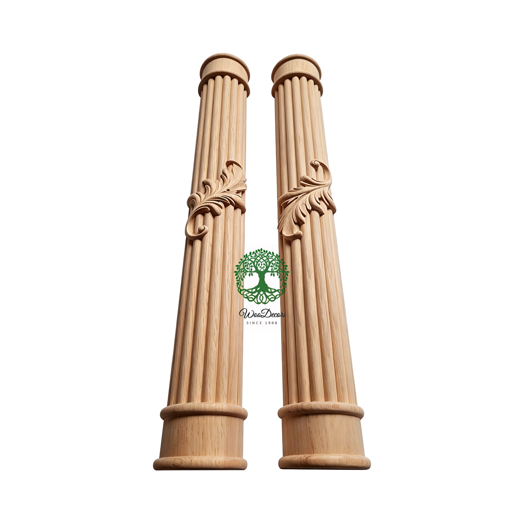 CLM-31 Single Leaf Carved 34-1/2