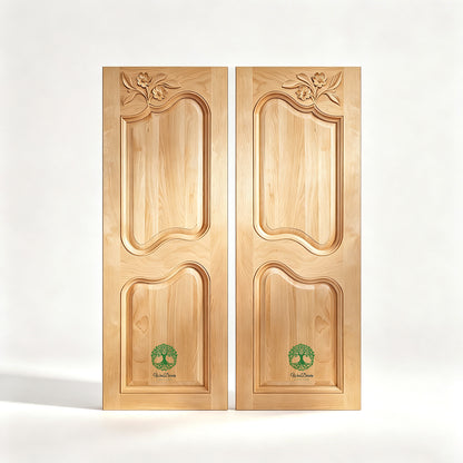 CBD-05 Large Carved Framed Panel Door for Furniture & Cabinet, 15"Wx42"H, Unfinished
