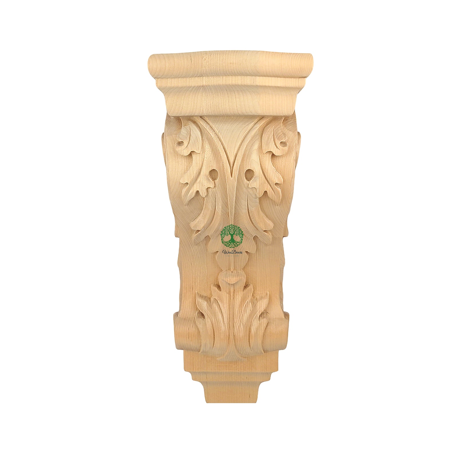 PAIR of Beautiful Acanthus Carved Wood Corbels, Available in 12-1/4
