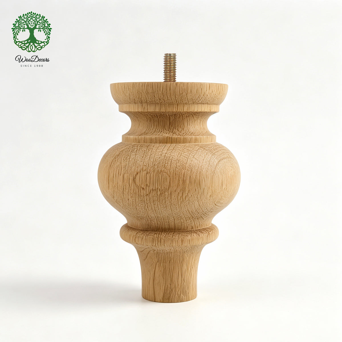 PAIR of Furniture Bun Feet, Cabinet Feet and Sofa Legs, Replacement Legs, Wood Turning Bun Feet