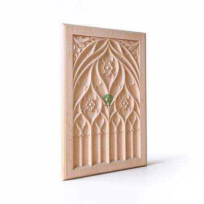 PAIR of PNL-50 Delicate Gothic Door Panels, Furniture Panels, 13-1/2"Wx21-1/4"H, Unfinished