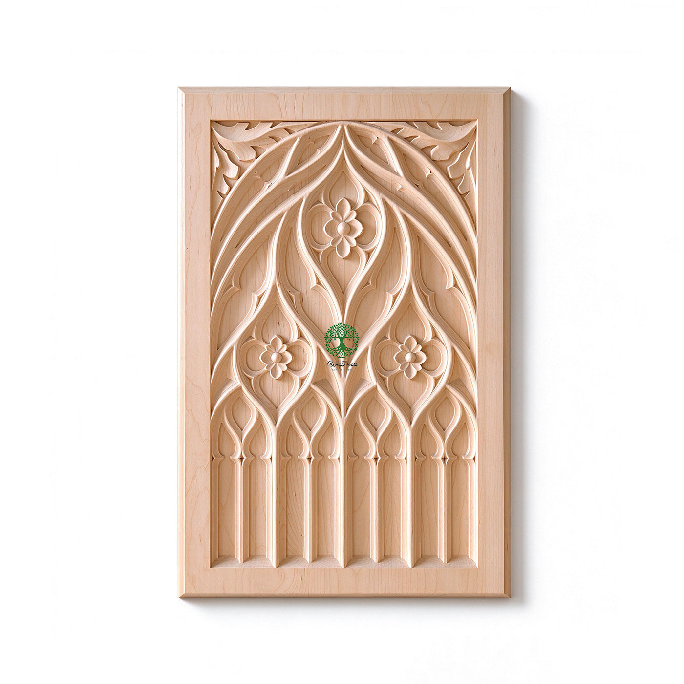 PAIR of PNL-50 Delicate Gothic Door Panels, Furniture Panels, 13-1/2