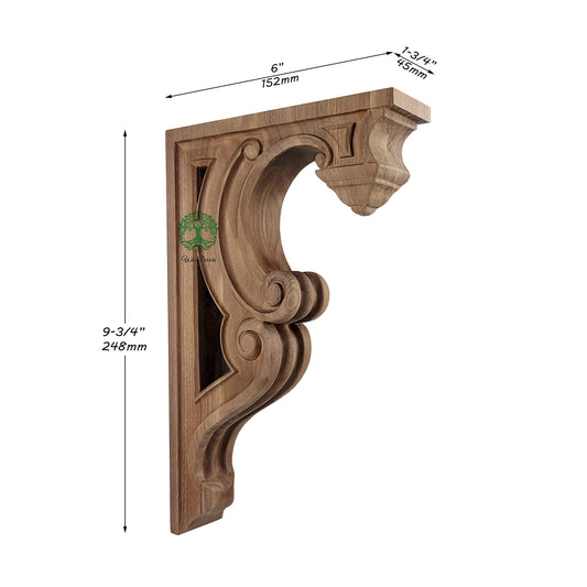PAIR of Gothic Look-through Scroll Shelf Brackets, Victorian Brackets, Vintage Corbels, Available in 3 Sizes