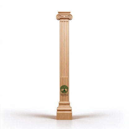 PAIR of CAP-F-005 Classic Wood Greek Capitals for Pilaster Columns, Available in 3 Sizes