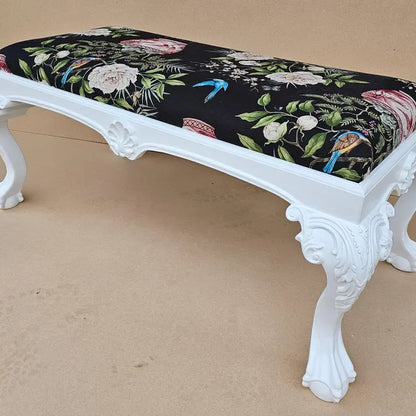 PAIR of Wood Carved Scroll Leaf Claw Ball Legs for Furniture, Available in 12-1/2" & 14-1/2"High